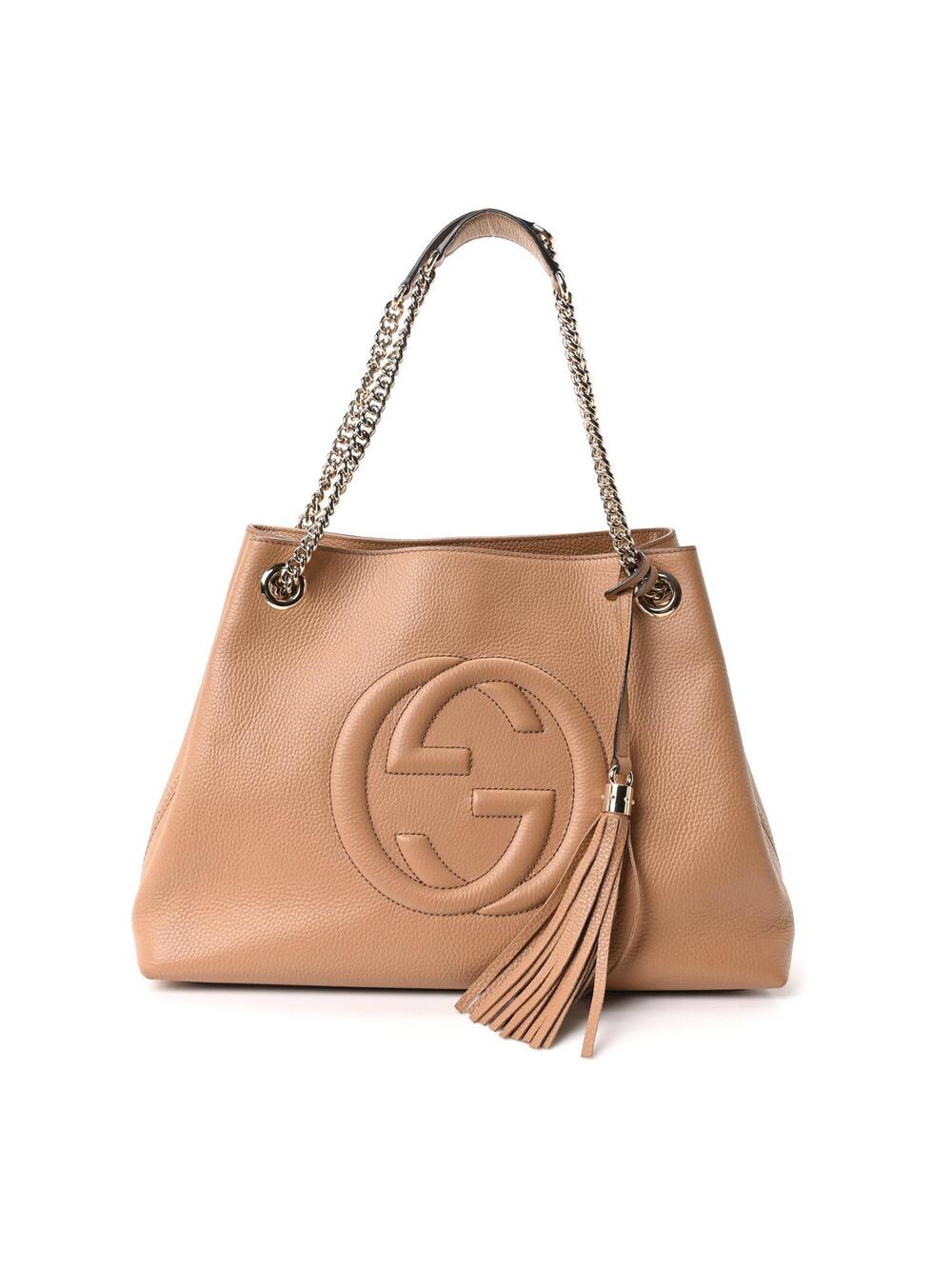 Gucci Pebbled Calfskin Medium Soho #343814G13B